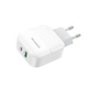 Зарядний мережеве BOROFONE BA46A Premium PD+QC3.0 18W (1USB 3A) Білий - зображення 1
