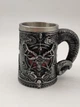 Чашка череп Baphomet с рогами, пентаграмма, 500 мл - изображение 2