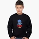 Свитшот для мальчиков Бравл Старс Леон Волк (Brawl Stars Leon WereWolf) (9509-1014) 158-164 см Черный - изображение 1