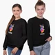 Свитшот для девочек Лайк Кот (Likee Cat) (9509-1040) 146-152 см Черный - изображение 4