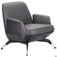 Кресло Absolute Grey/Black 780*800*730 Сталь/Кожа комбинированная, цвет Серый AMF - зображення 3