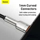 Кабель Baseus Cafule Metal Data Type-C 66W 1 м CAKF000101 - изображение 5