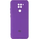 Чехол Silicone Cover My Color Full Camera (A) для Xiaomi Redmi Note 9 / Redmi 10X Фиолетовый / Purple - изображение 1