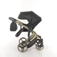 Коляска Junama Diamond Mirror Blysk 02 Gold (J-MB-02) Чорно-золотиста - зображення 7