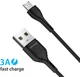 Кабель Grand-X USB-micro USB 3A 1 м Black (PM-03B) - зображення 2