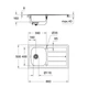 Grohe Мийка для кухні 860 x 500 мм з ексцентриком, 1 чаша (31552SD0) - изображение 4