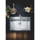 GROHE Мийка для кухні 1024 x 560 мм, 1 чаша, матова, в рівень зі стільницею (31586SD0) - изображение 7