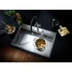 GROHE Мийка для кухні 1024 x 560 мм, 1 чаша, матова, в рівень зі стільницею (31586SD0) - изображение 12