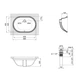 Раковина Qtap Stork 585x395x195 White з донним клапаном (QT15116030W) - зображення 5