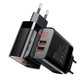 Мережевий зарядний пристрій Baseus Mirror Lake Dual QC Digital Display quick Charger A+A EU Black (CCJMHA-A01) - зображення 1