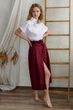 Льняна блуза Silence 104 White 48(XL) Білий - зображення 2
