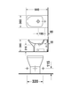 Напольное биде Duravit Caro, с переливом, цвет белый (0290100000) - изображение 2