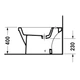 Биде напольное Duravit 2nd floor 66,5х35 см с 3 отверстиями для смесителя (0137100030) - изображение 4