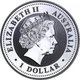 Срібна монета 1oz Рік Кролика 1 долар 1999 Австралія (позолота) - зображення 2