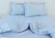Постельное белье однотонное сатин люкс TAG tekstil Light Blue Полуторный - изображение 2
