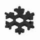 Мультитул Snowflake Wrench Key инструмент снежинка с отверткой и гаечным ключом 17 в 1 6,5 x 6,5 x 0,9 см Черный - изображение 1