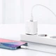 Зарядне мережеве Baseus (TZCCSUP-B02) Super Si Quick Charger PD+QC3.0 20W Lightning-Type-C Білий - зображення 3