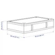 Коробка сумка для хранения IKEA SKUBB тканевая 93x55x19 см Белый (702.903.60) - зображення 3