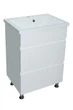 Тумба Bari с умывальником Bianco 60 (2 ящика) белая - изображение 1