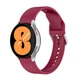 Ремешок для Samsung Galaxy Watch 4 Classic 46mm - темно красный / ширина крепления 20мм / силикон / размер L / Watchbands OneLine (WB00S4GALAXYONELINE9CLASSIC446) - изображение 1