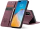 Чехол книжка с магнитом CaseMe на Huawei P Smart 2021 Wine (17860-42) - изображение 2