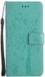 Чехол для Samsung Galaxy A51 A515 (рисунок кот и дерево) Turquoise (14080-32) - изображение 1