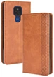 Чехол книжка на Motorola Moto E7 Plus (карманы для карт) Brown (20166-30) - изображение 1