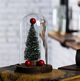 Новогодняя елка в колбе с LED подсветкой и шарами christmas decor USB 15 см - изображение 4
