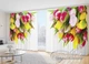 3D - Фото Штори і тюль PHOTODECOR "Букети різнокольорових тюльпанів" - зображення 2