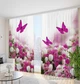 Фото Штори PHOTODECOR "Білі тюльпани з трояндами і метеликами" - зображення 2