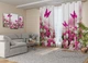 Фото Штори PHOTODECOR "Білі тюльпани з трояндами і метеликами" - зображення 11