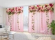 3D - Фото Шторы и тюль PHOTODECOR "Нежные ламбрекены из цветов" - изображение 2