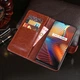 Чехол Idewei для Realme 7i книжка кожа PU с визитницей коричневый - изображение 5
