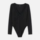 Боди-футболка женская H&M 0820541-1 XS Черная (2000001804087) - изображение 2