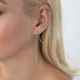Серебряная серьга - каффа 4992 Онікс - изображение 8