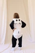 Пижама Кигуруми Kigurumi Панда Веселая Для Детей И Подростков Черно-белый 145-155 см. (2012) - изображение 5