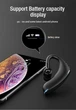 Бездротова Bluetooth гарнітура Yincine 900 Чорна - зображення 10
