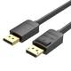 Кабель DisplayPort-DisplayPort v1.2 Vention 4K 60Hz 21.6 Gbps gold-plated 5m Black (HACBJ) - зображення 1