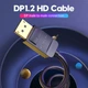 Кабель DisplayPort-DisplayPort v1.2 Vention 4K 60Hz 21.6 Gbps gold-plated 5m Black (HACBJ) - зображення 5