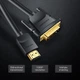 Кабель HDMI-DVI-D v.1.4 Vention (DVI 24+1) 1080P 60Hz gold-plated 1m Black (ABFBF) - изображение 5