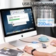 Удлинитель Type-C-Type-C 3.1 Vention Nylon M/F Thunderbolt 3 4K 60Hz PD 60W 5Gbps 3A 1m Grey (TABHF) - изображение 8