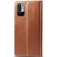 Кожаный чехол книжка GETMAN Gallant (PU) для Xiaomi Redmi Note 10 5G / Poco M3 Pro Искусственная кожа, Слот для визитки, Коричневый - изображение 2