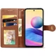 Кожаный чехол книжка GETMAN Gallant (PU) для Xiaomi Redmi Note 10 5G / Poco M3 Pro Искусственная кожа, Слот для визитки, Коричневый - изображение 4