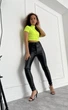 Fashions • Лосины кожаные на флисе Jenifer Fashions 50 черный (№169-фг) - изображение 3