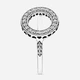 Серебряное кольцо Pandora Signature 191039CZ 60 Серебристое (00012469) - изображение 4