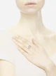 Серебряное кольцо Pandora Signature 191039CZ 60 Серебристое (00012469) - изображение 5