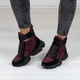 Ботинки женские зимние с мехом маломерные Woman's heel бордовые из непромокаемой плащевки 37 (О-917) - изображение 5