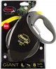 Рулетка-повідець FLEXI Giant Neon L 8 м стрічка до 50 кг (чорна з неоновою стрічкою) - зображення 2