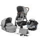 Універсальна коляска 3 в 1 Kinderkraft Moov Gray Melange (KKWMOOVGRYM0NC) - зображення 1