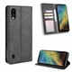 Чехол-книжка Deexe Retro Style для ZTE Blade A5 (2020) / A51 Lite - Black - изображение 1